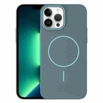 For iPhone 13 Pro Max Thin Circle PC Injection MagSafe Phone Case(Ocean Blue)