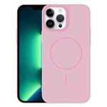 For iPhone 13 Pro Max Thin Circle PC Injection MagSafe Phone Case(Cherry Pink)