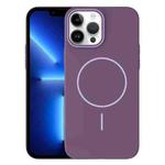 For iPhone 13 Pro Thin Circle PC Injection MagSafe Phone Case(Sunset Purple)