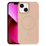For iPhone 13 Thin Circle PC Injection MagSafe Phone Case(Desert Gold)