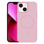 For iPhone 13 Thin Circle PC Injection MagSafe Phone Case(Cherry Pink)