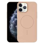 For iPhone 11 Pro Max Thin Circle PC Injection MagSafe Phone Case(Desert Gold)