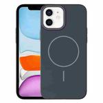For iPhone 11 Thin Circle PC Injection MagSafe Phone Case(Carbon Grey)