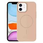 For iPhone 11 Thin Circle PC Injection MagSafe Phone Case(Desert Gold)