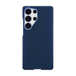 For Samsung Galaxy S25 Ultra 5G Metal Frame Nanofiber MagSafe Magnetic Phone Case(Blue)