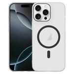 For iPhone 16 Pro Clear PC Injection MagSafe Phone Case(Black)