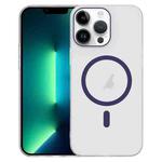 For iPhone 13 Pro Max Clear PC Injection MagSafe Phone Case(Dark Purple)