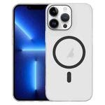 For iPhone 13 Pro Clear PC Injection MagSafe Phone Case(Black)