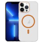 For iPhone 13 Pro Clear PC Injection MagSafe Phone Case(Orange)