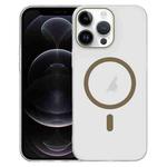 For iPhone 12 Pro Clear PC Injection MagSafe Phone Case(Desert Gold)