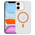 For iPhone 11 Clear PC Injection MagSafe Phone Case(Orange)