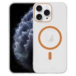 For iPhone 11 Pro Clear PC Injection MagSafe Phone Case(Orange)