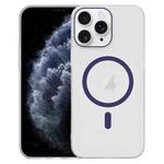 For iPhone 11 Pro Clear PC Injection MagSafe Phone Case(Dark Purple)