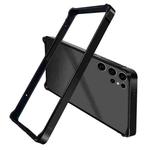 For Samsung Galaxy S25 Ultra 5G TPU Hybrid Metal Cooling Phone Frame Case(Black)