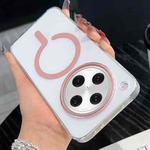 For OPPO Find X8 Pro High Transparency PC MagSafe Phone Case(Pink)