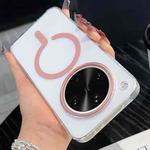 For OPPO Find X8 Ultra High Transparency PC MagSafe Phone Case(Pink)