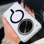 For OPPO Find X8 Ultra High Transparency PC MagSafe Phone Case(Black)