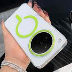 For OPPO Find X8s+ High Transparency PC MagSafe Phone Case(Grass Green)