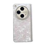 For OPPO Find N3 Magnetic Axis Pearlescent Shell Texture Phone Case(White)