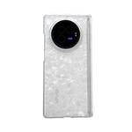 For vivo X Fold5 Magnetic Axis Pearlescent Shell Texture Phone Case(White)