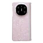For Huawei Mate X5 Magnetic Axis Pearlescent Shell Texture Phone Case(Pink)
