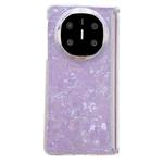 For Huawei Mate X5 Magnetic Axis Pearlescent Shell Texture Phone Case(Purple)