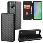 For Blackview A55 Cubic Grid Texture Flip Leather Phone Case(Black)