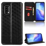 For Blackview A90 Cubic Grid Texture Flip Leather Phone Case(Black)