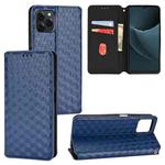 For Blackview A95 Cubic Grid Texture Flip Leather Phone Case(Blue)