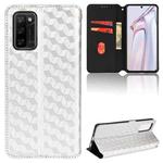 For Blackview A100 Cubic Grid Texture Flip Leather Phone Case(Silver)