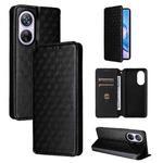 For Blackview A200 Pro Cubic Grid Texture Flip Leather Phone Case(Black)