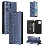 For Blackview Oscal C30 / C30 Pro Cubic Grid Texture Flip Leather Phone Case(Blue)