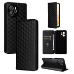 For Blackview Shark 8 Cubic Grid Texture Flip Leather Phone Case(Black)