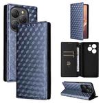 For Blackview Shark 9 Cubic Grid Texture Flip Leather Phone Case(Blue)