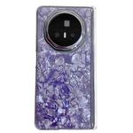For Honor Magic V3 Magnetic Axis Pearlescent Shell Texture Phone Case(Purple)