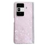 For Honor Magic Vs3 Magnetic Axis Pearlescent Shell Texture Phone Case(Pink)