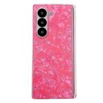 For Samsung Galaxy Z Fold4 5G Magnetic Axis Pearlescent Shell Texture Phone Case(Red)