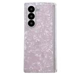For Samsung Galaxy Z Fold5 5G Magnetic Axis Pearlescent Shell Texture Phone Case(Pink)