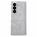 For Samsung Galaxy Z Fold7 5G Magnetic Axis Pearlescent Shell Texture Phone Case(Beige)