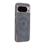 For Google Pixel 10 Pro XL Electroplated PC Sheepskin Invisible Magnetic MagSafe Phone Case(Grey)