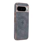 For Google Pixel 9 Pro XL Electroplated PC Sheepskin Invisible Magnetic MagSafe Phone Case(Grey)