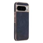 For Google Pixel 9 / 9 Pro Electroplated PC Sheepskin Invisible Magnetic MagSafe Phone Case(Black)