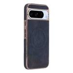 For Google Pixel 8 Pro Electroplated PC Sheepskin Invisible Magnetic MagSafe Phone Case(Black)