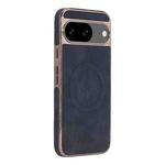 For Google Pixel 8 Electroplated PC Sheepskin Invisible Magnetic MagSafe Phone Case(Black)