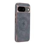 For Google Pixel 8 Electroplated PC Sheepskin Invisible Magnetic MagSafe Phone Case(Grey)