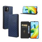 For Redmi A1 2022 Cubic Grid Texture Flip Leather Phone Case(Blue)
