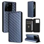 For Xiaomi 13T 5G / 13T Pro 5G Cubic Grid Texture Flip Leather Phone Case(Blue)