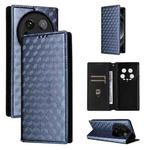 For Xiaomi 14 Ultra Cubic Grid Texture Flip Leather Phone Case(Blue)