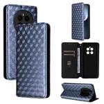 For Honor Magic7 5G Cubic Grid Texture Flip Leather Phone Case(Blue)