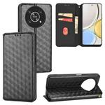 For Honor Magic4 Lite / X9 Cubic Grid Texture Flip Leather Phone Case(Black)